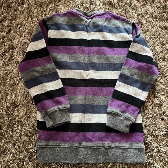 Cherokee Size 7/8 Purple/Black/Grey Stripe sweater, good used condition - Picture 5 of 5